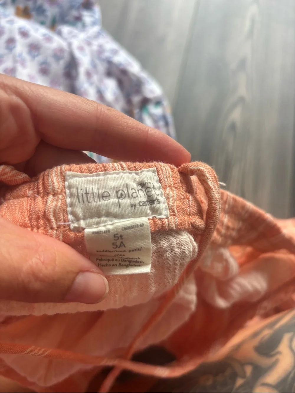 Carter's Orange Striped Ruffle-Hem Sundress